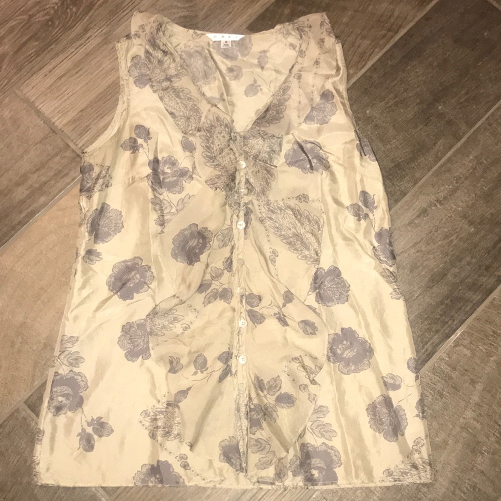 CAbi Floral Blouse
